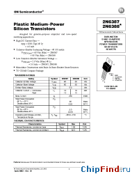 Datasheet 2N6387 manufacturer ON Semiconductor